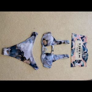 BRAND NEW! Shein Marble Bikini